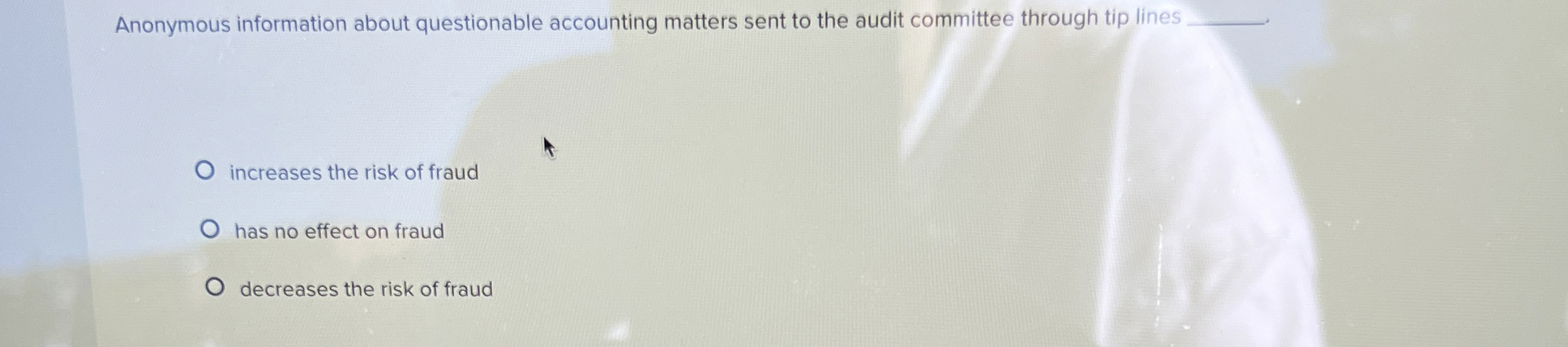 Anonymous information about questionable