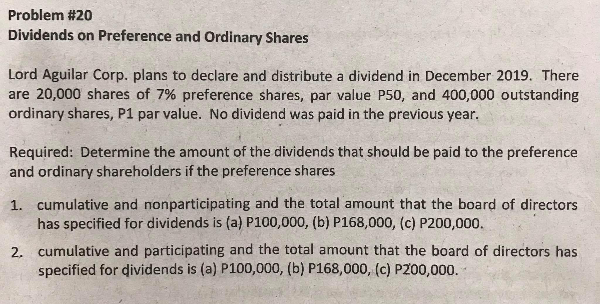 Please answer the following: Problem #20