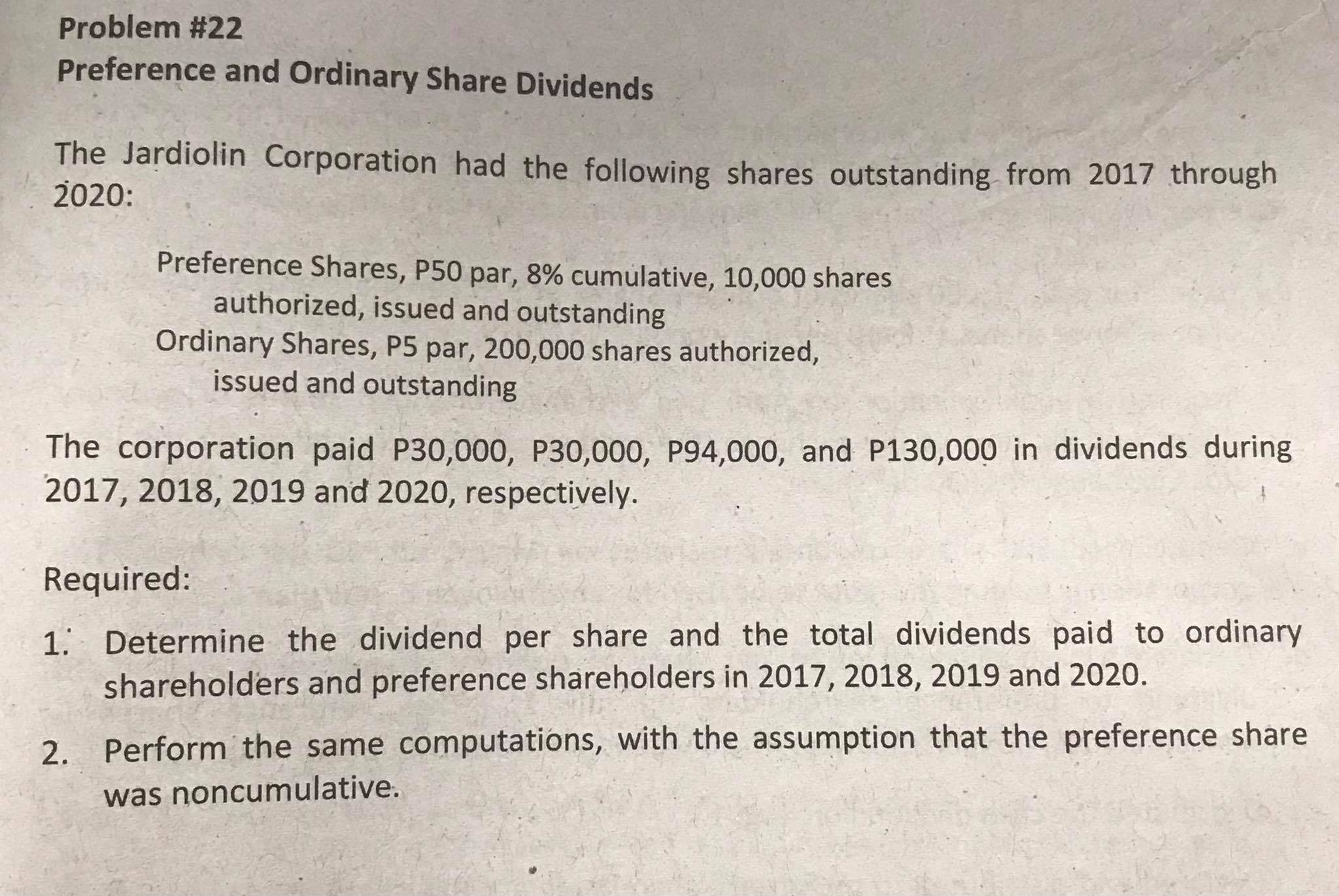 Please answer the following: Problem #20