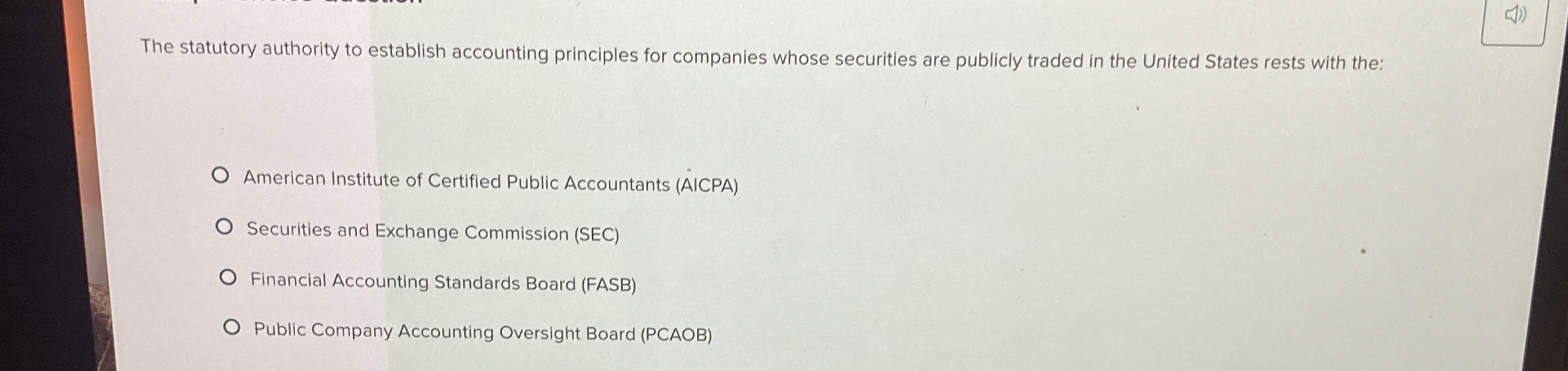 The statutory authority to establish accounting