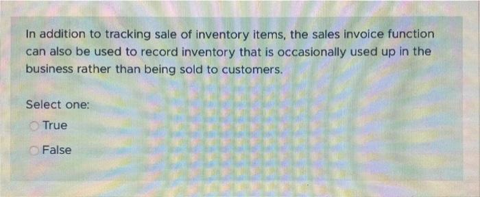 2 When recoding a sales return due to damaged