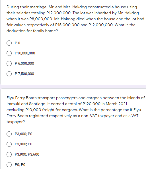 During their marriage, Mr. and Mrs. Hakdog