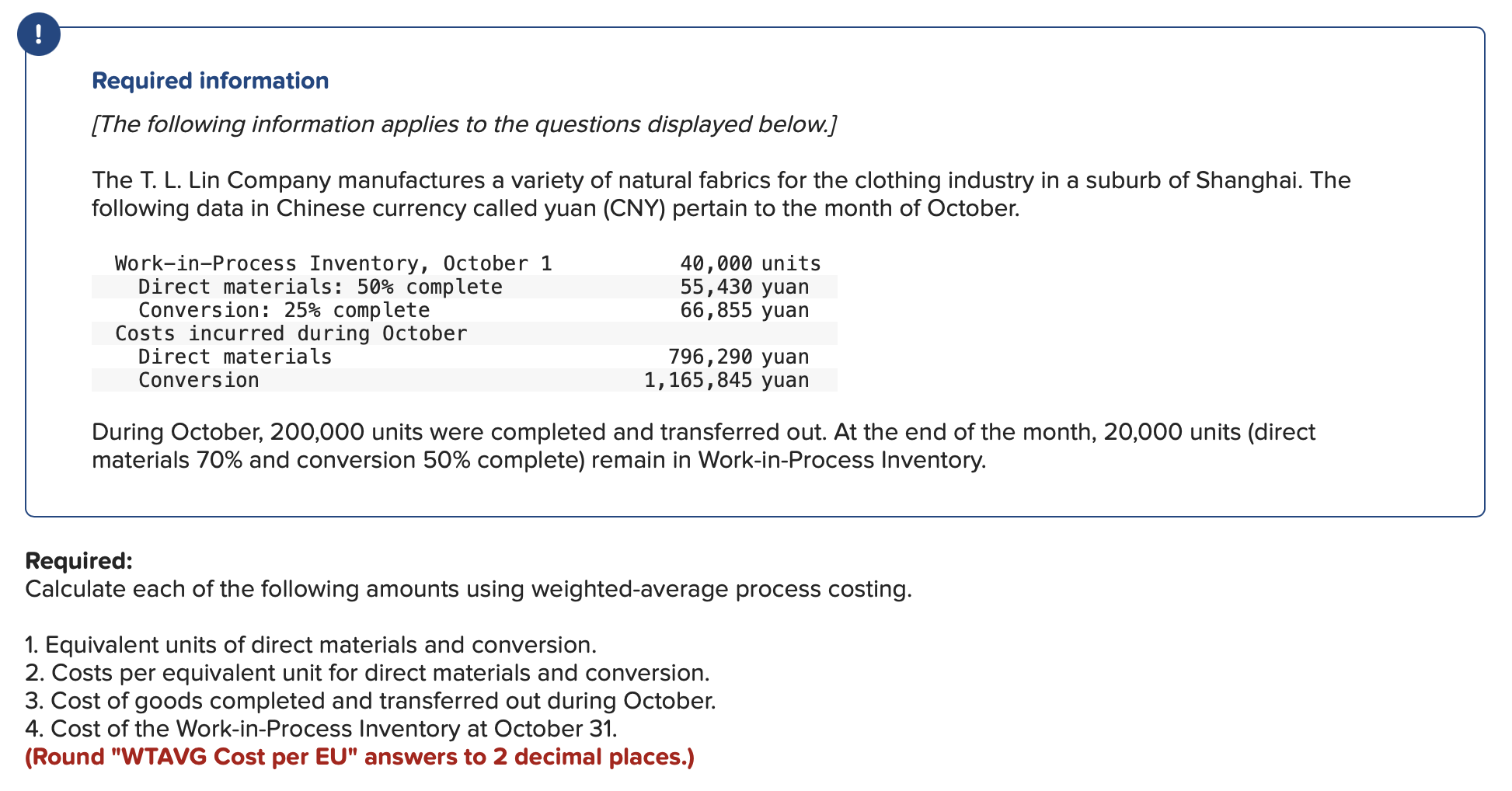 Required information [ The following information