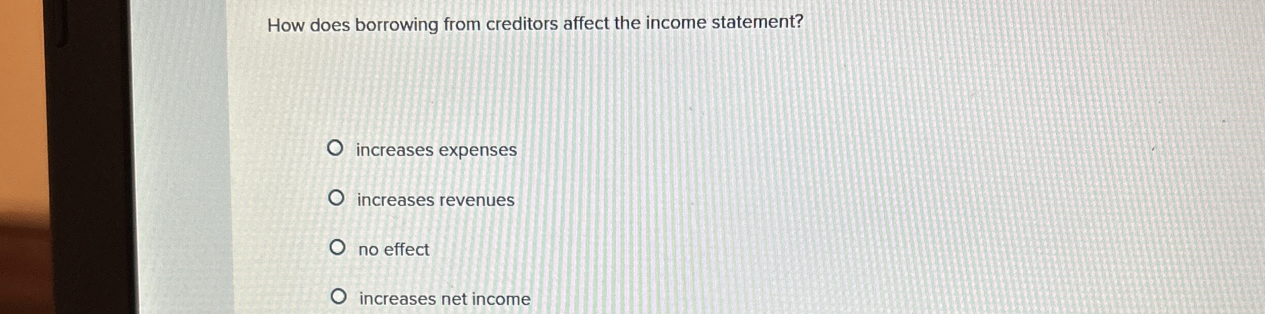 How does borrowing from creditors affect the