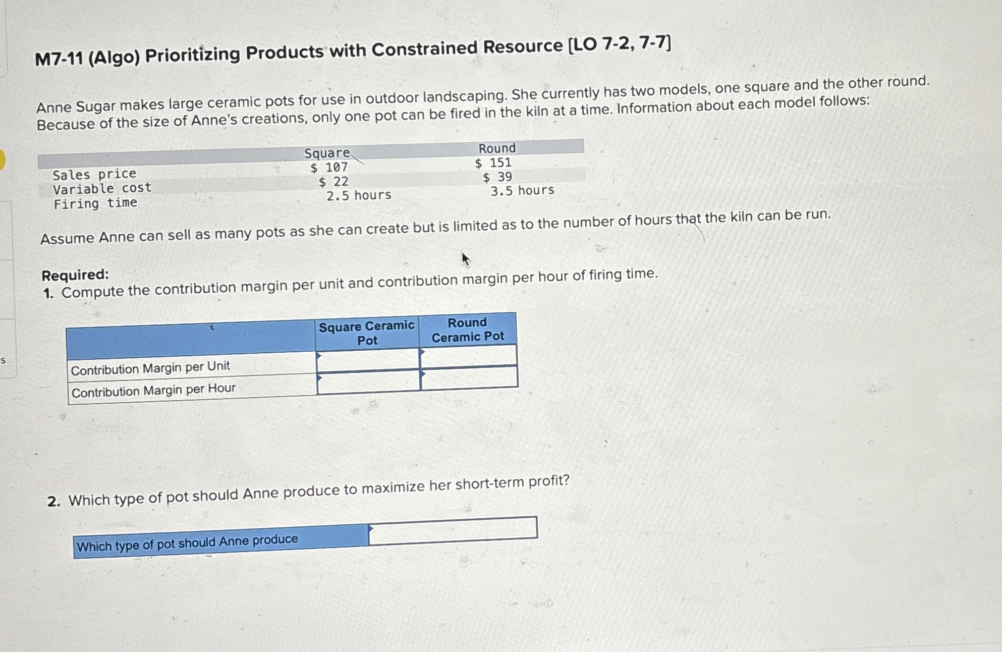 M 7 - 1 1 ( Algo ) Prioritizing Products with