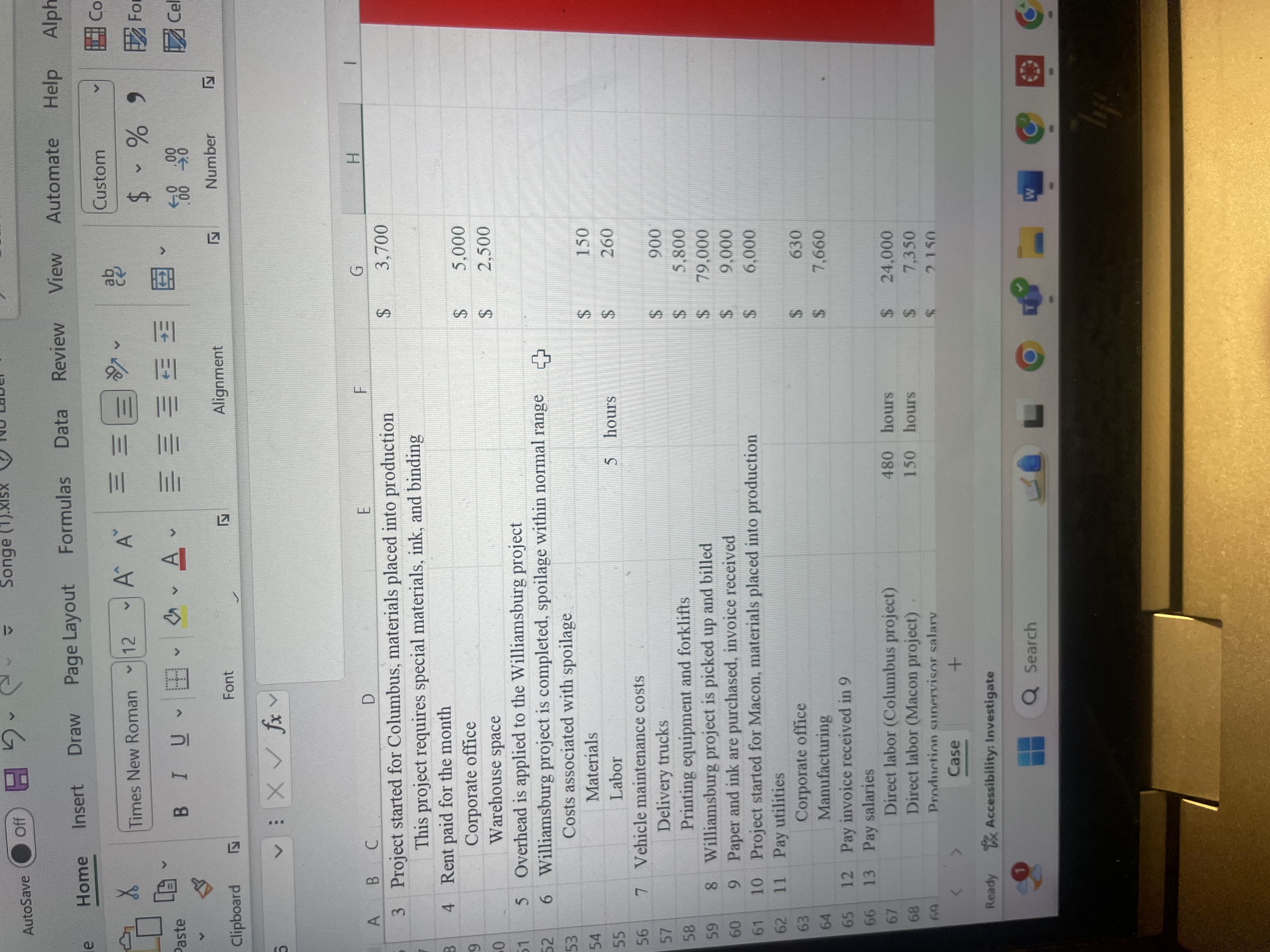 X AutoSave Off H - Songe (1).xIsx ? No Label