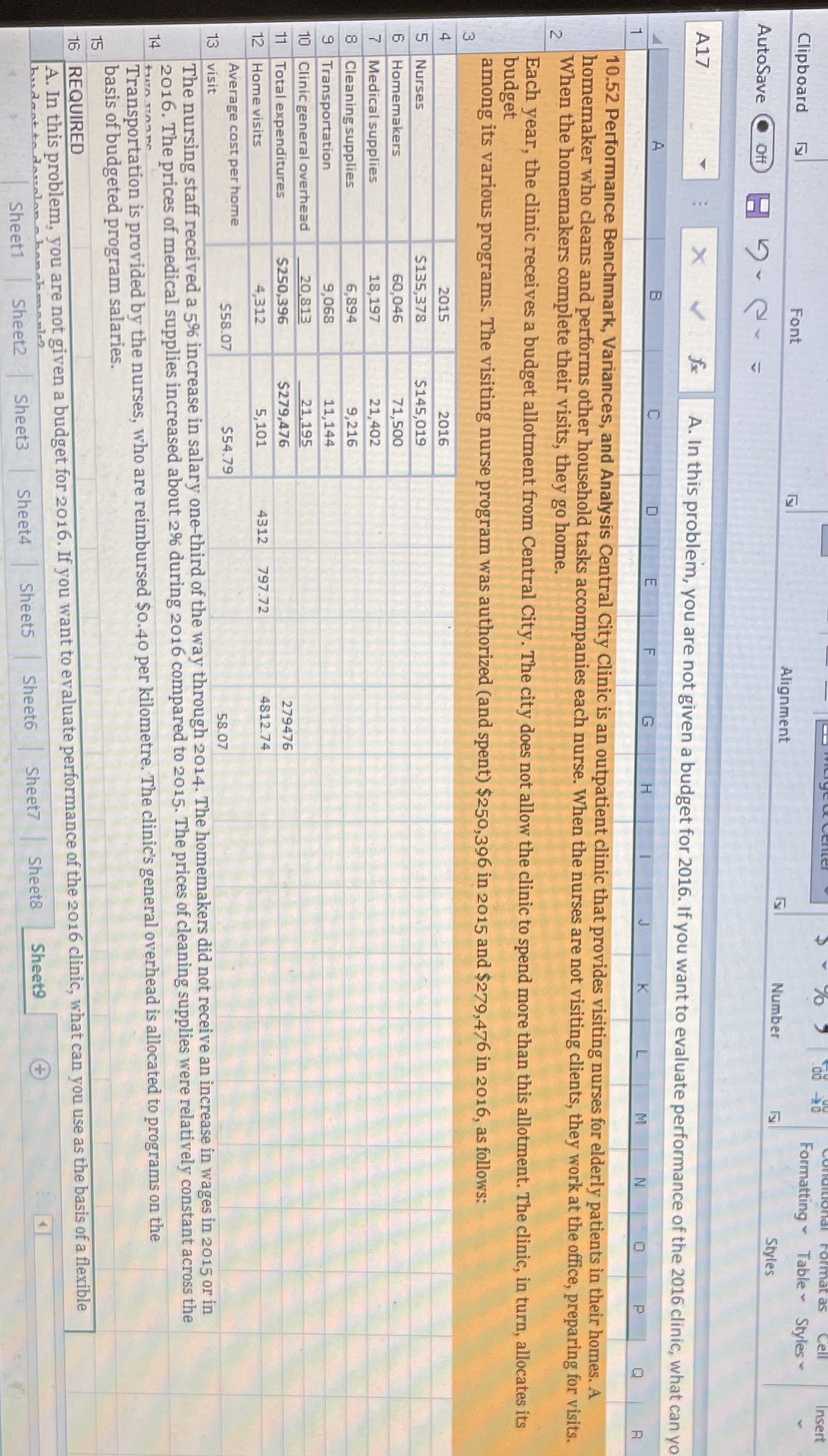 A. In thisProblem you are not given a budget for