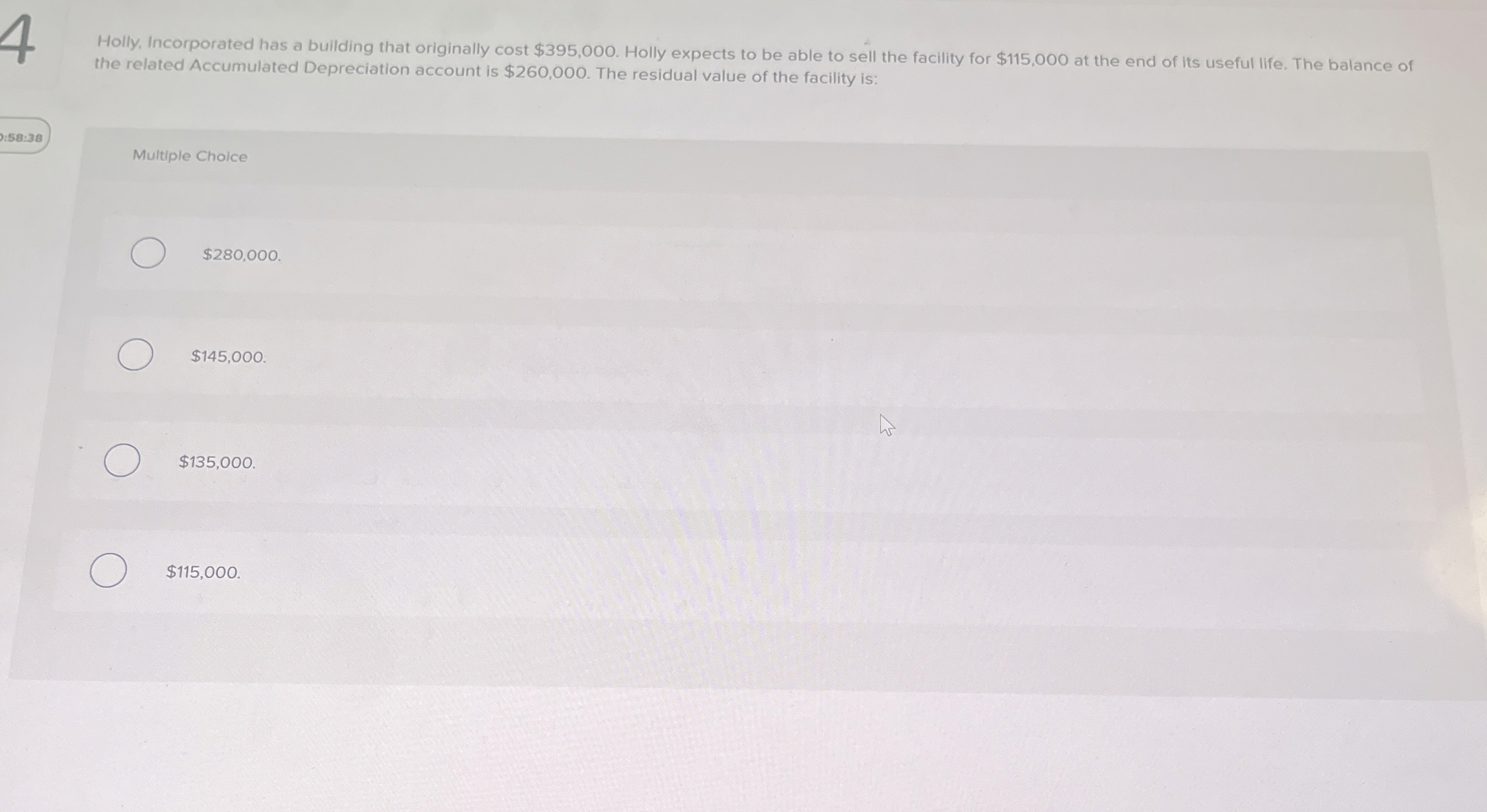 4 Holly, Incorporated has a building that