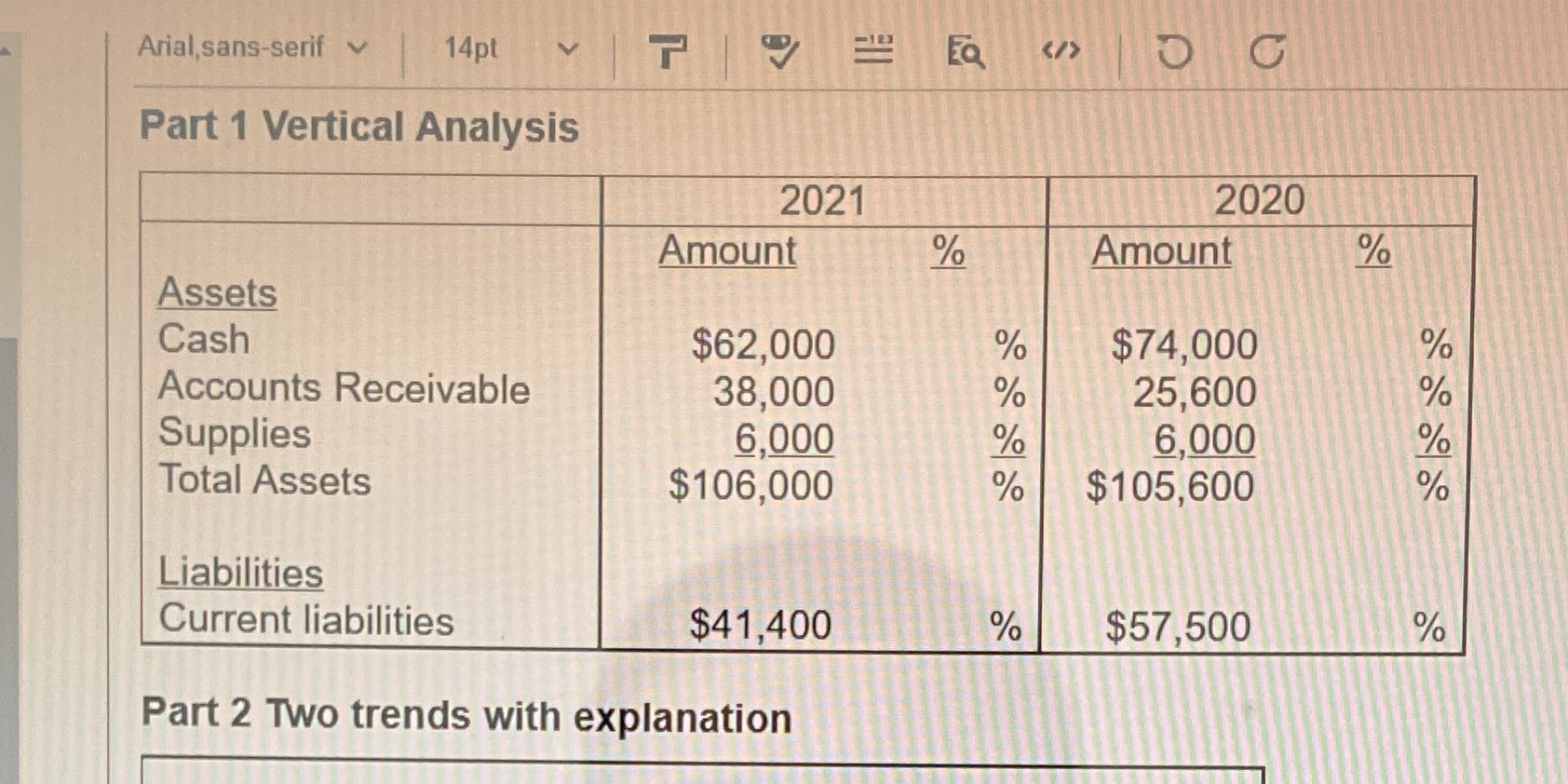 Arial,sans-serif 14pt V T EQ C Part 1 Vertical