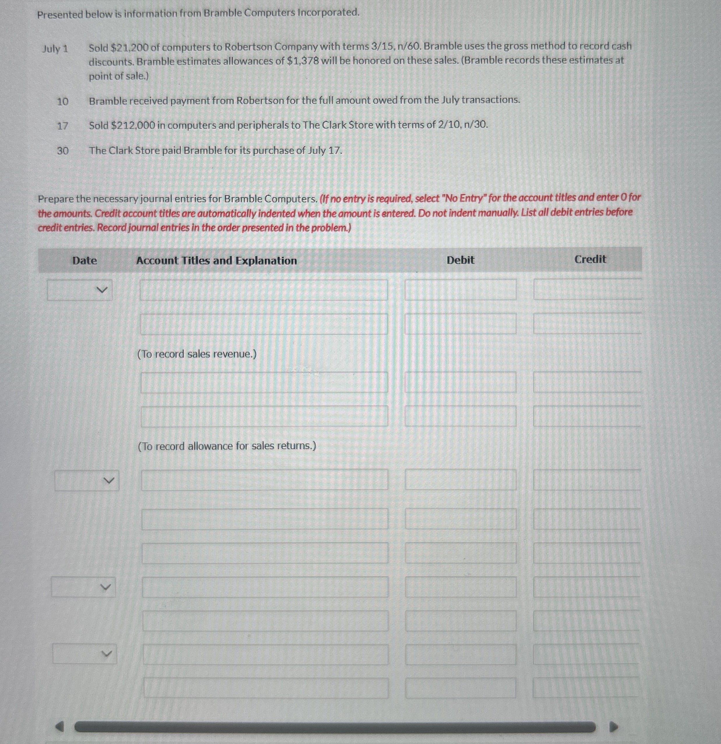 Presented below is information from Bramble