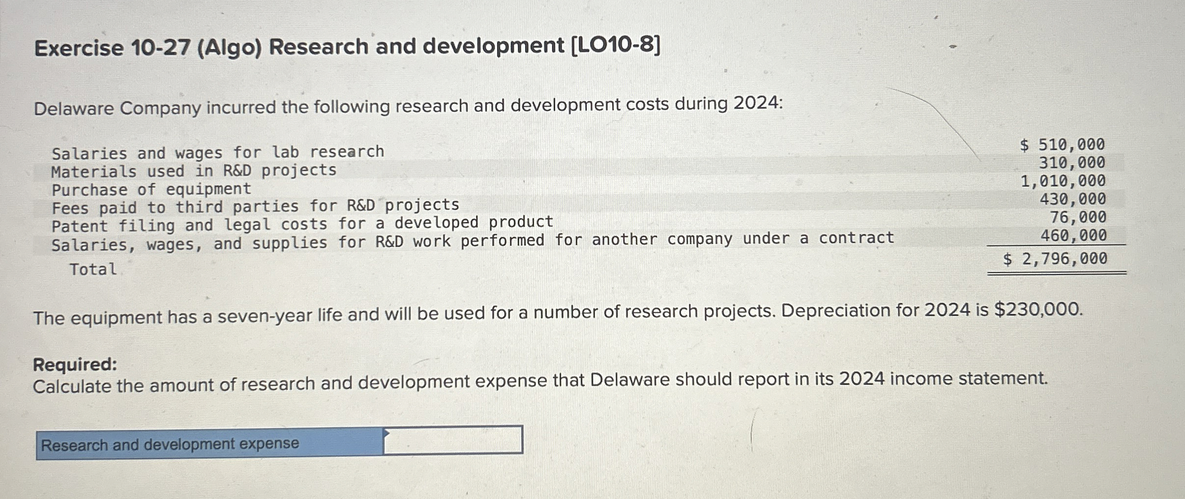 Exercise 1 0 - 2 7 ( Algo ) Research and