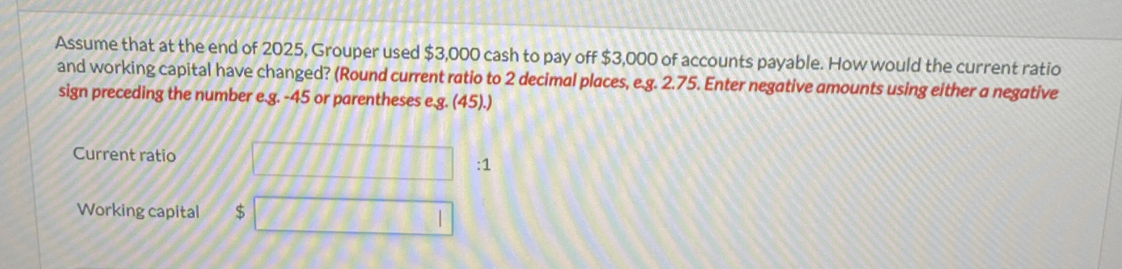 Grouper Company provides you with the following