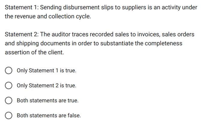 i need help Statement 1: Sending disbursement