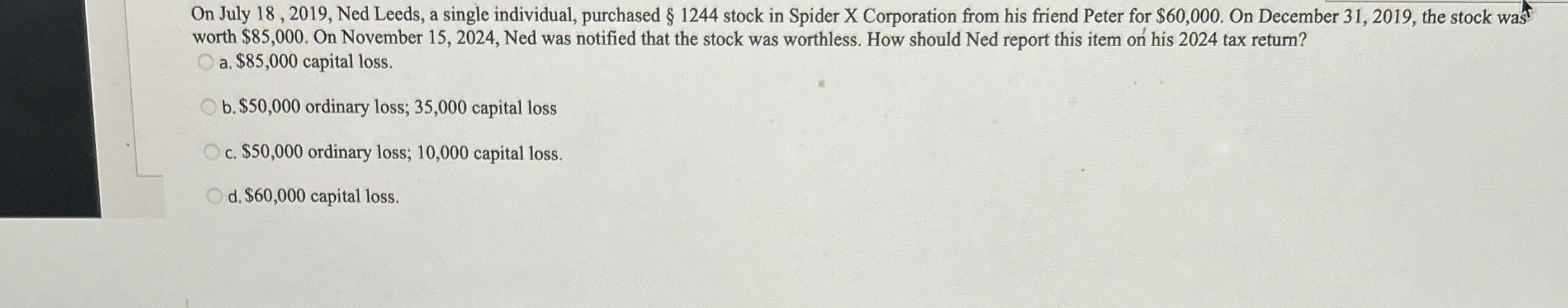 On July 1 8 , 2 0 1 9 , Ned Leeds, a single