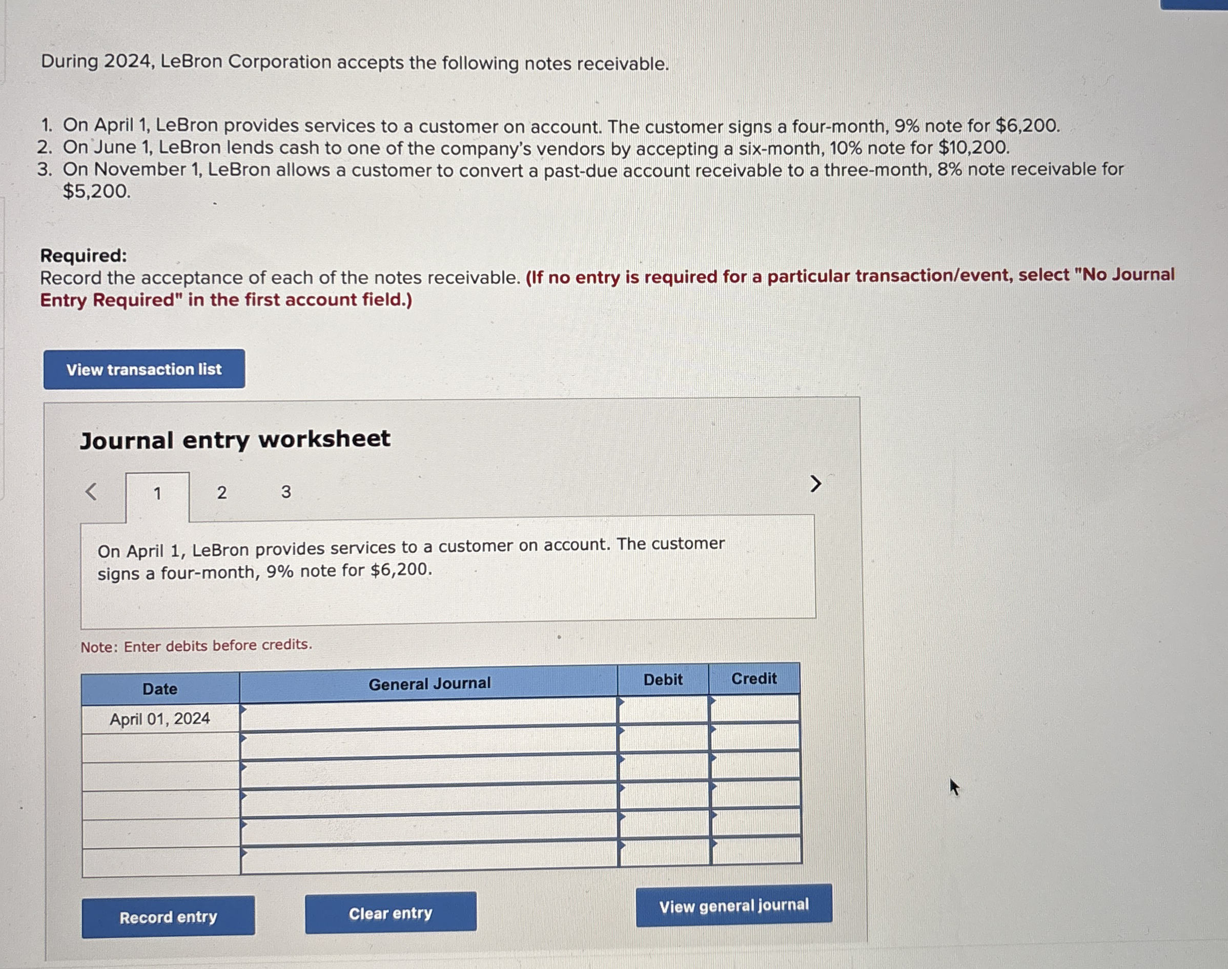 During 2 0 2 4 , LeBron Corporation accepts the