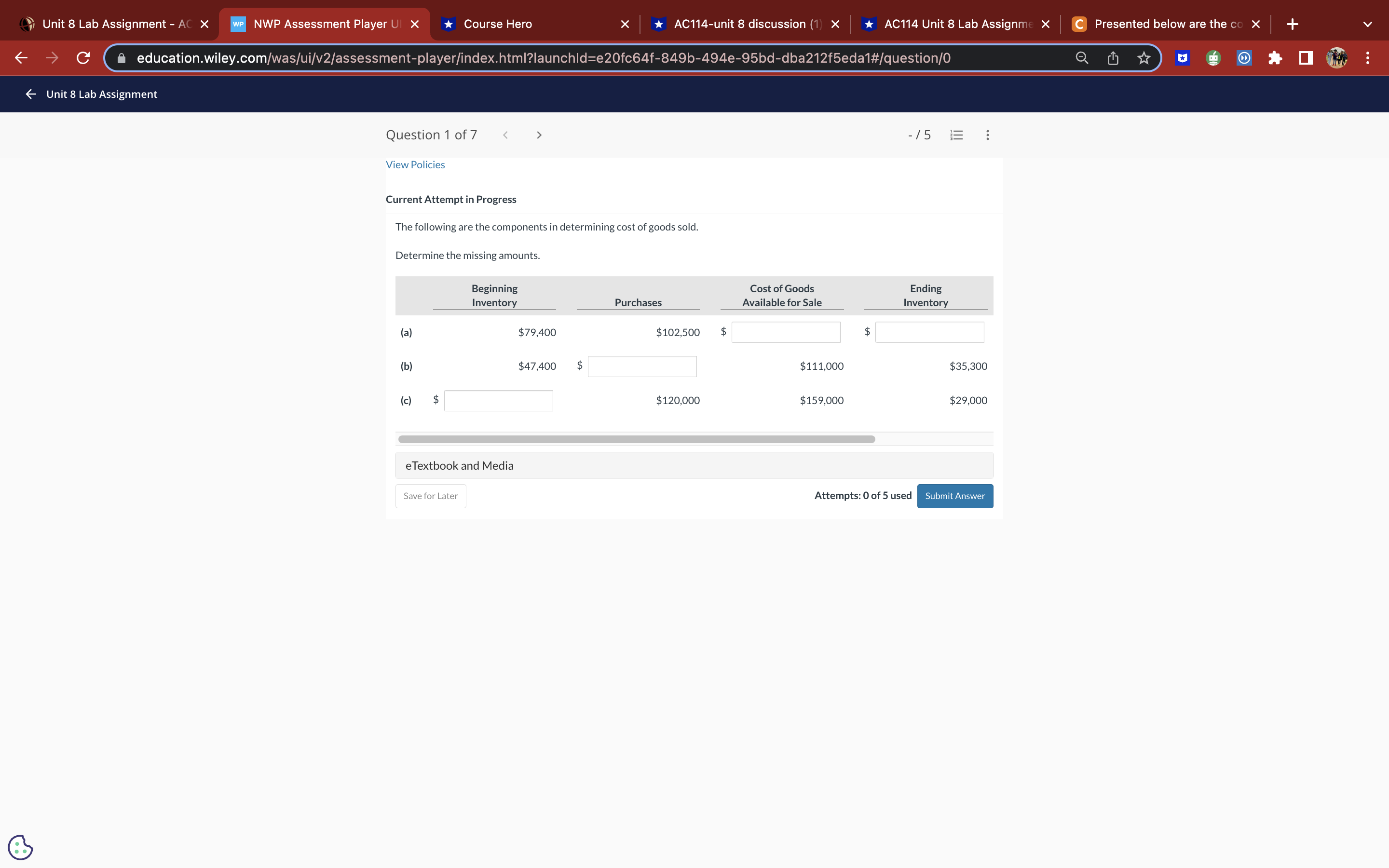 Unit 8 Lab Assignment - AC X WP NWP Assessment
