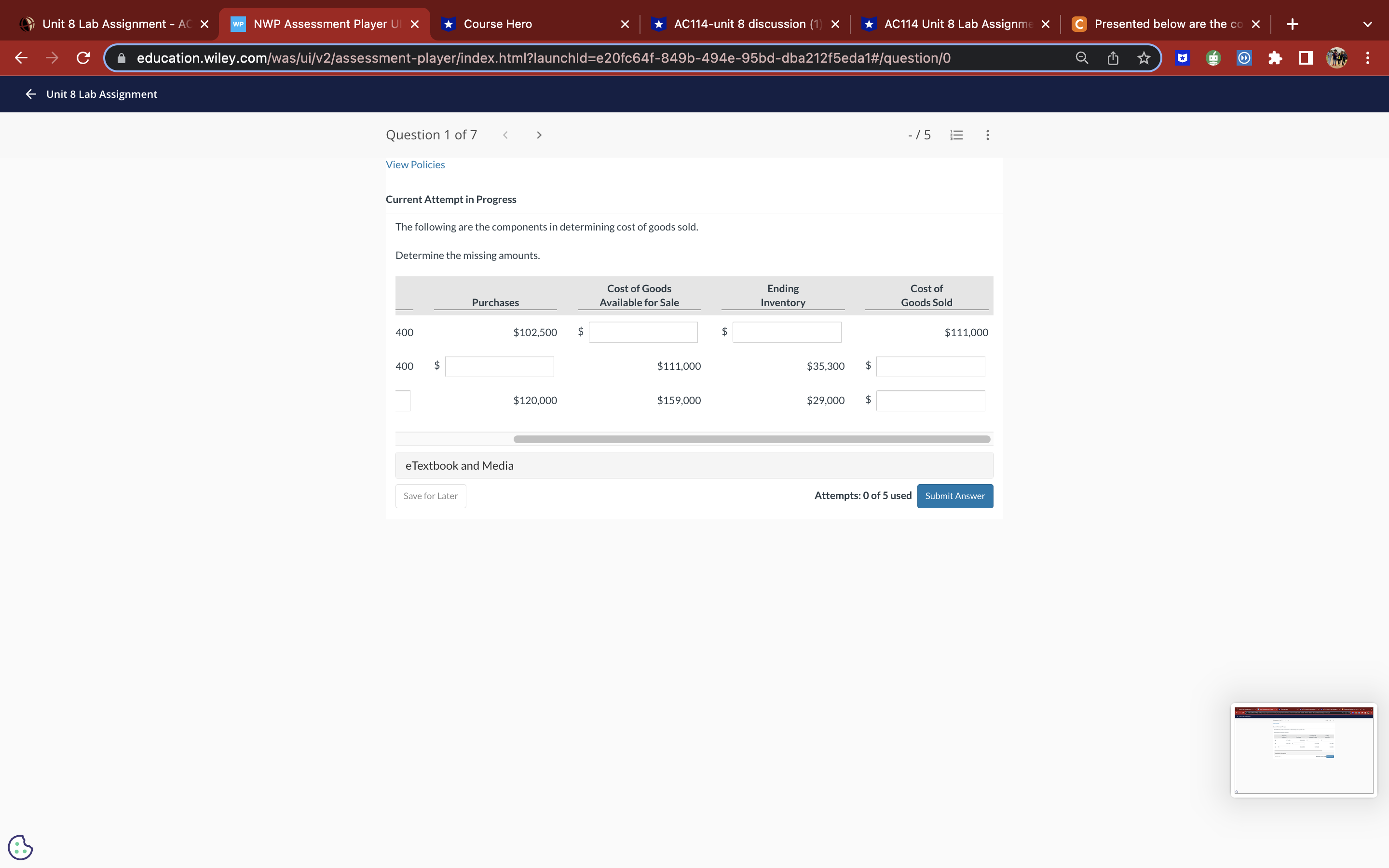 Unit 8 Lab Assignment - AC X WP NWP Assessment
