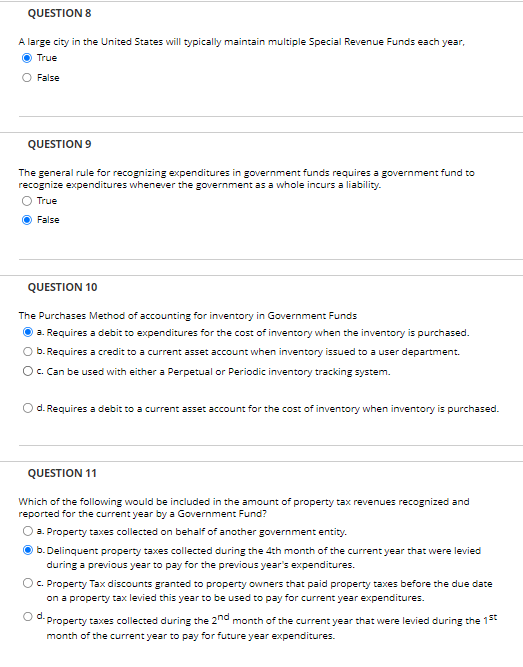 Please answer all QUESTION 8 A large city in the
