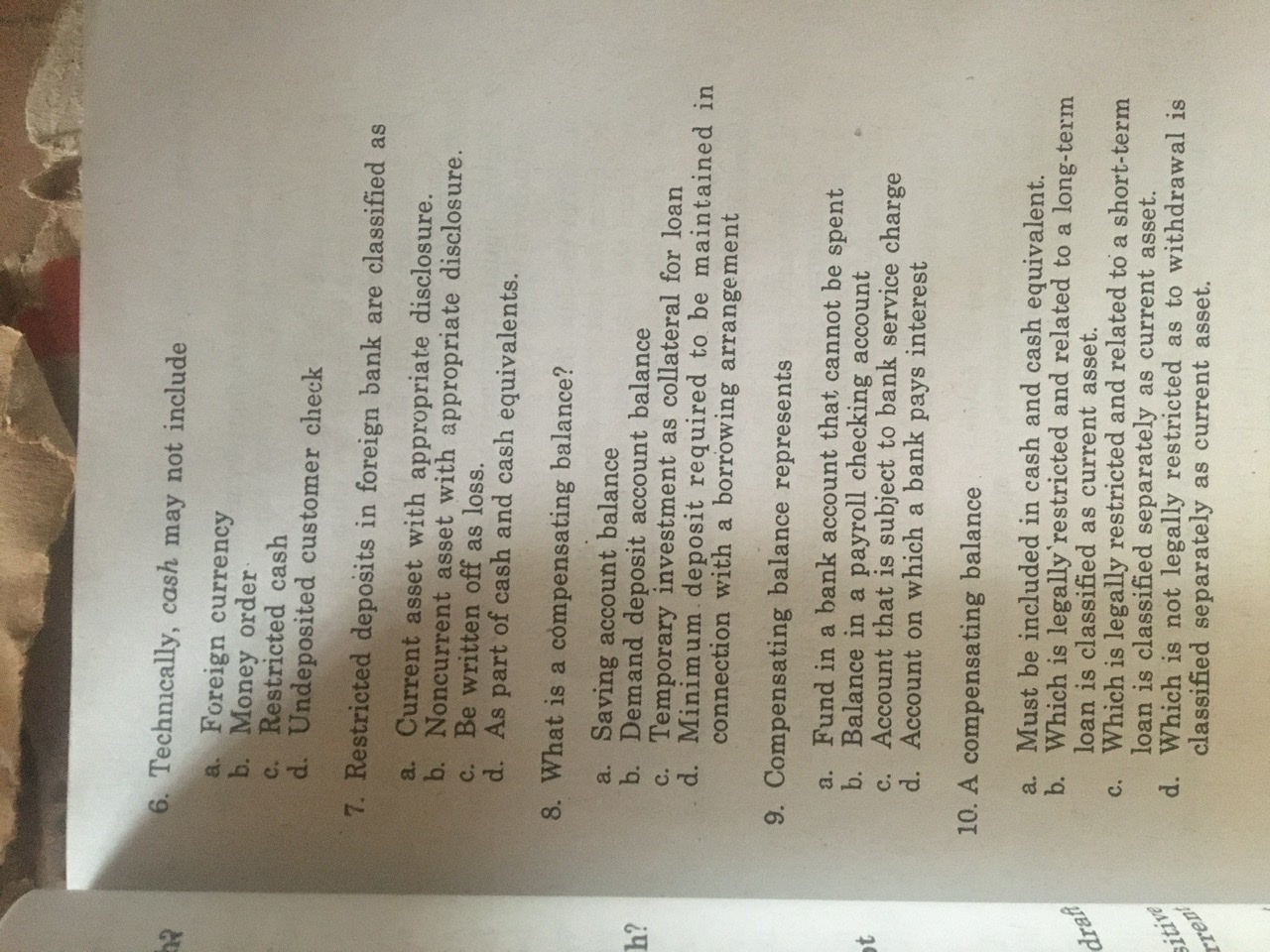 Please provide solution on each items. Thank you