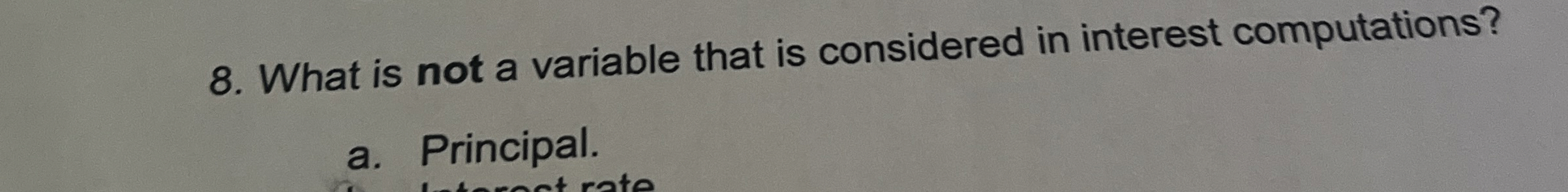 What is not a variable that is considered in