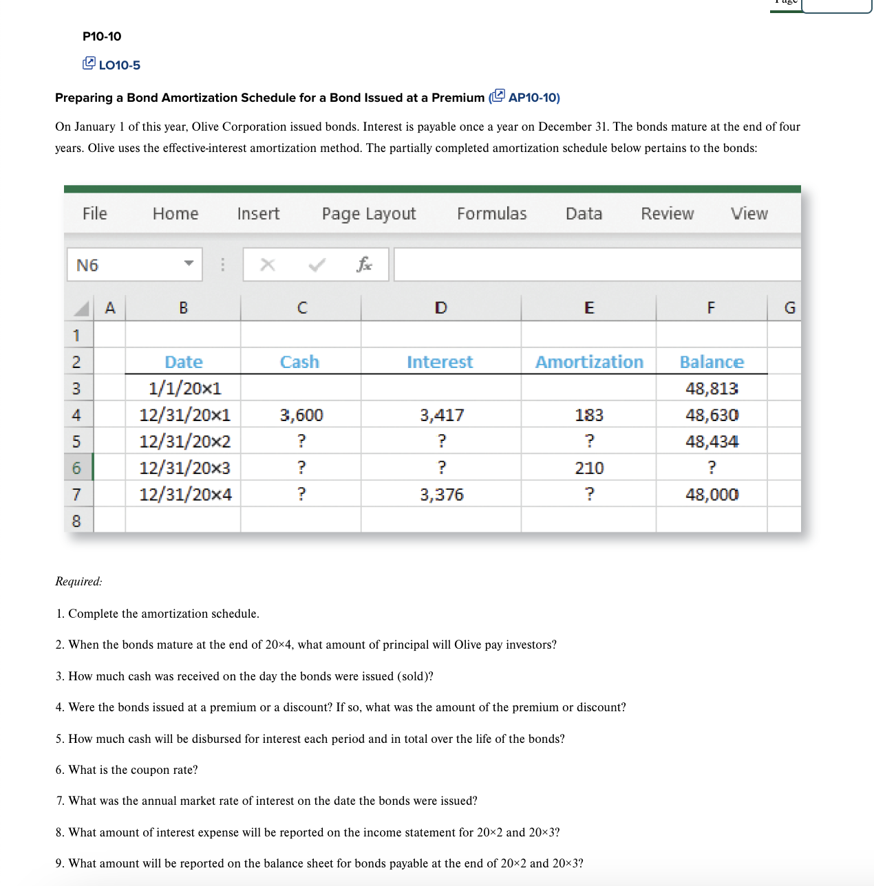 P 1 0 - 1 0 LO 1 0 - 5 Preparing a Bond