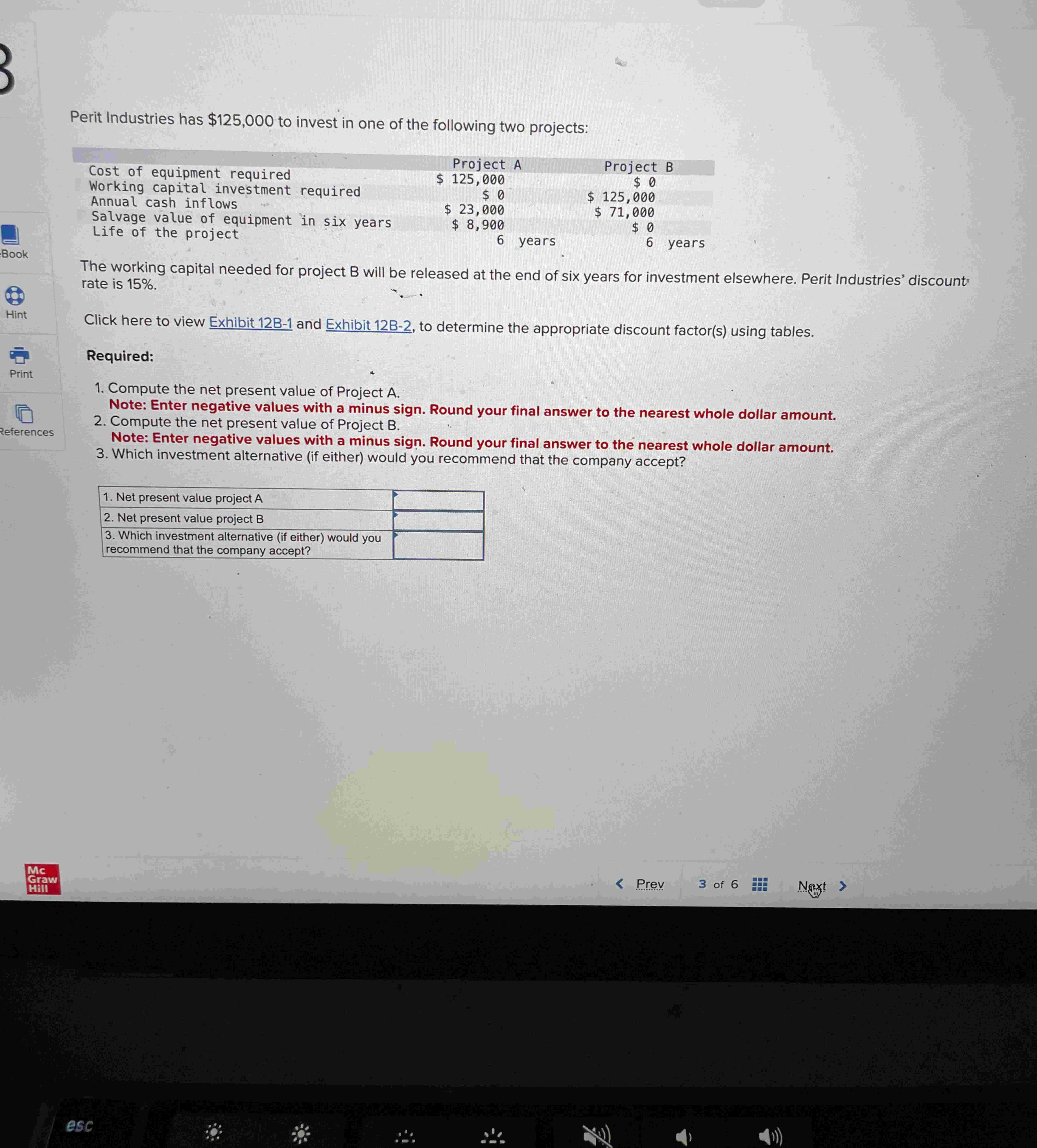 Perit Industries has $ 1 2 5 , 0 0 0 to invest in