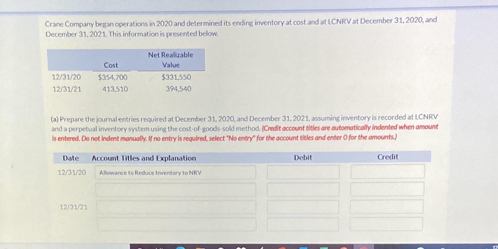 Crane Company began operations in 2020 and