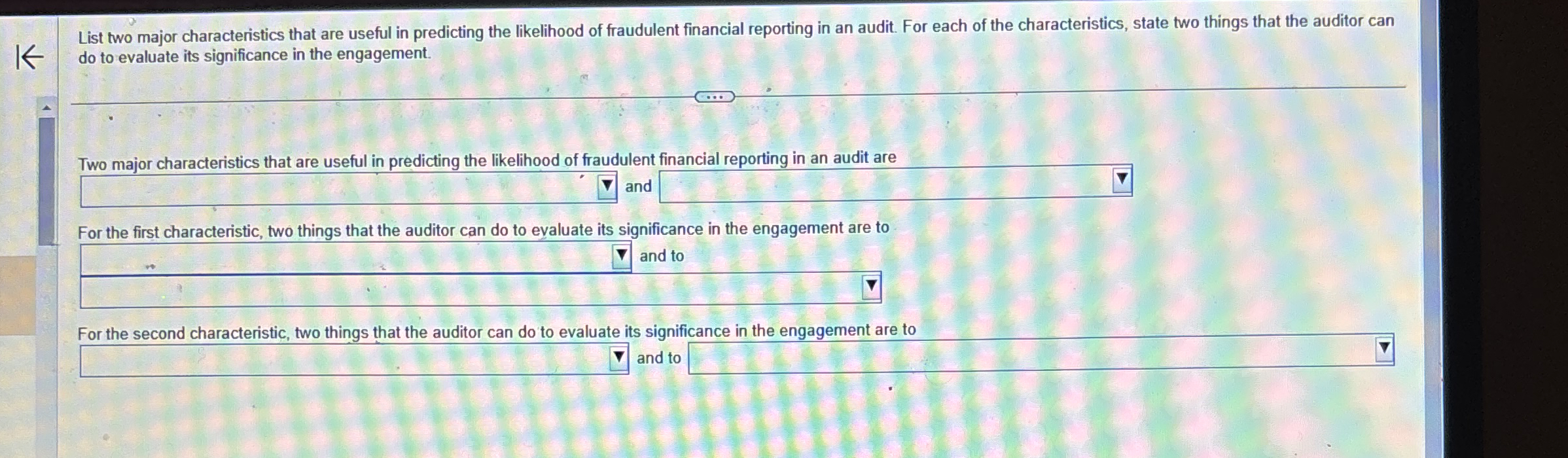 List two major characteristics that are useful in