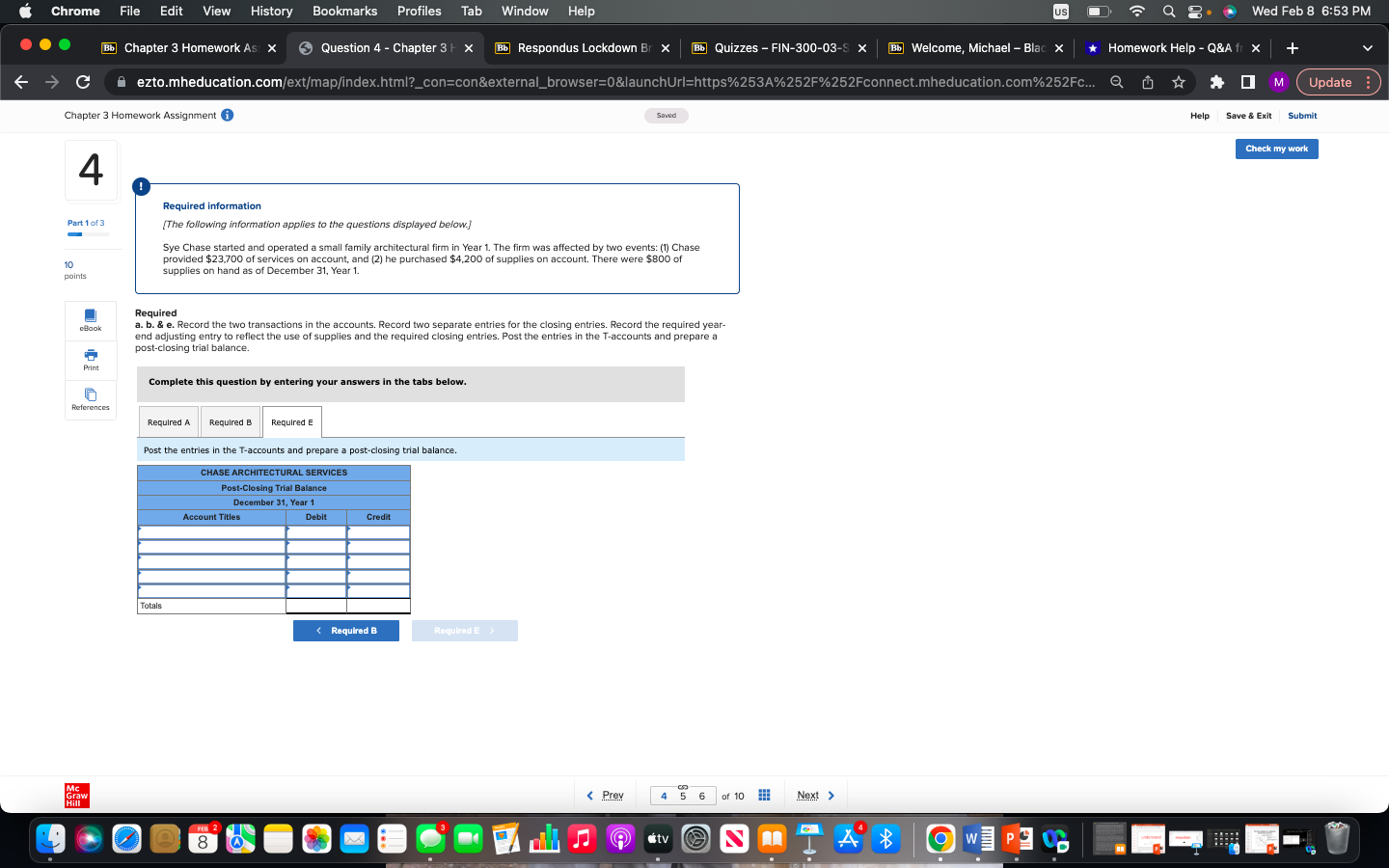 Chrome File Edit View History Bookmarks Profiles
