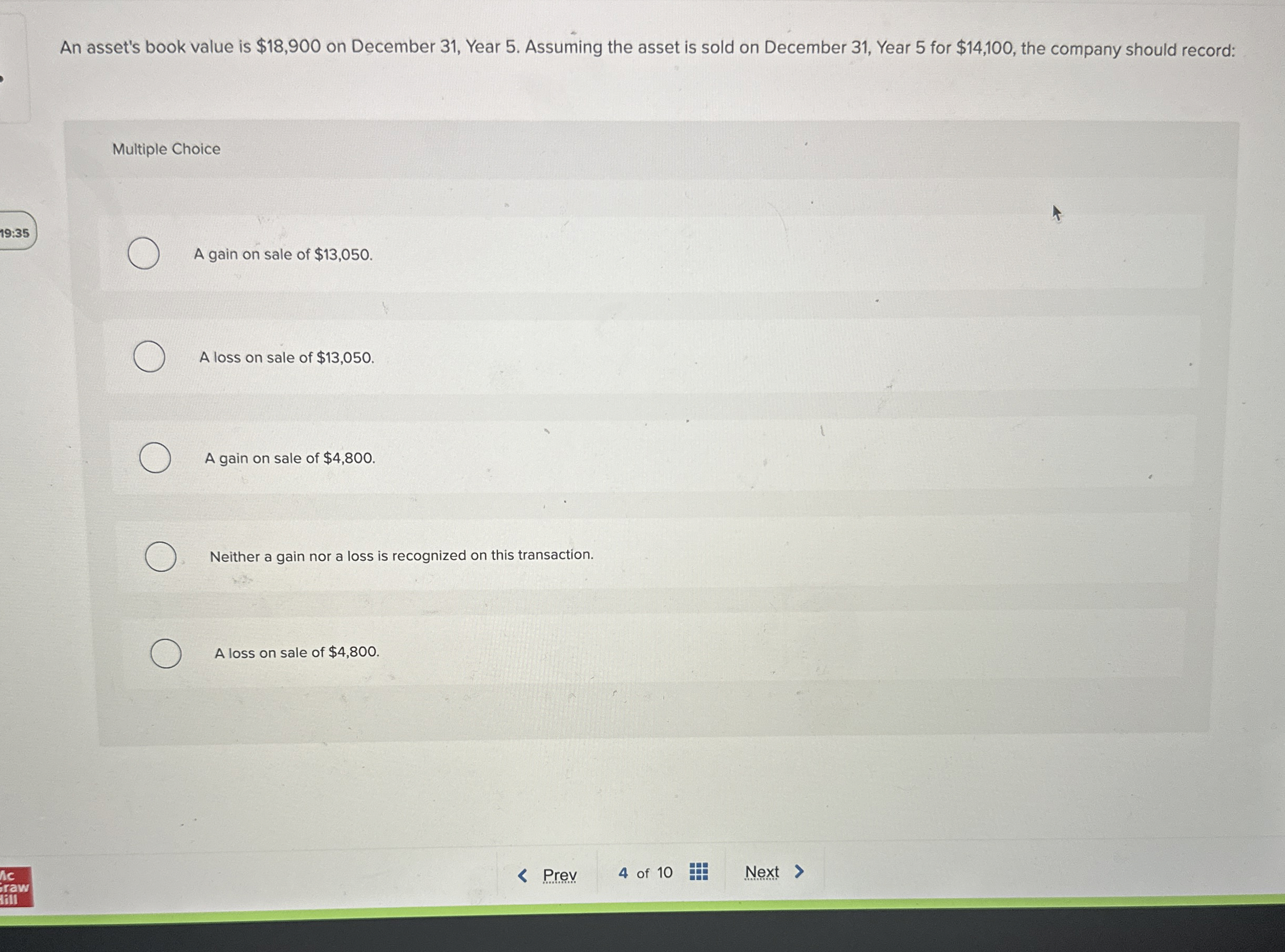 An asset's book value is $ 1 8 , 9 0 0 on