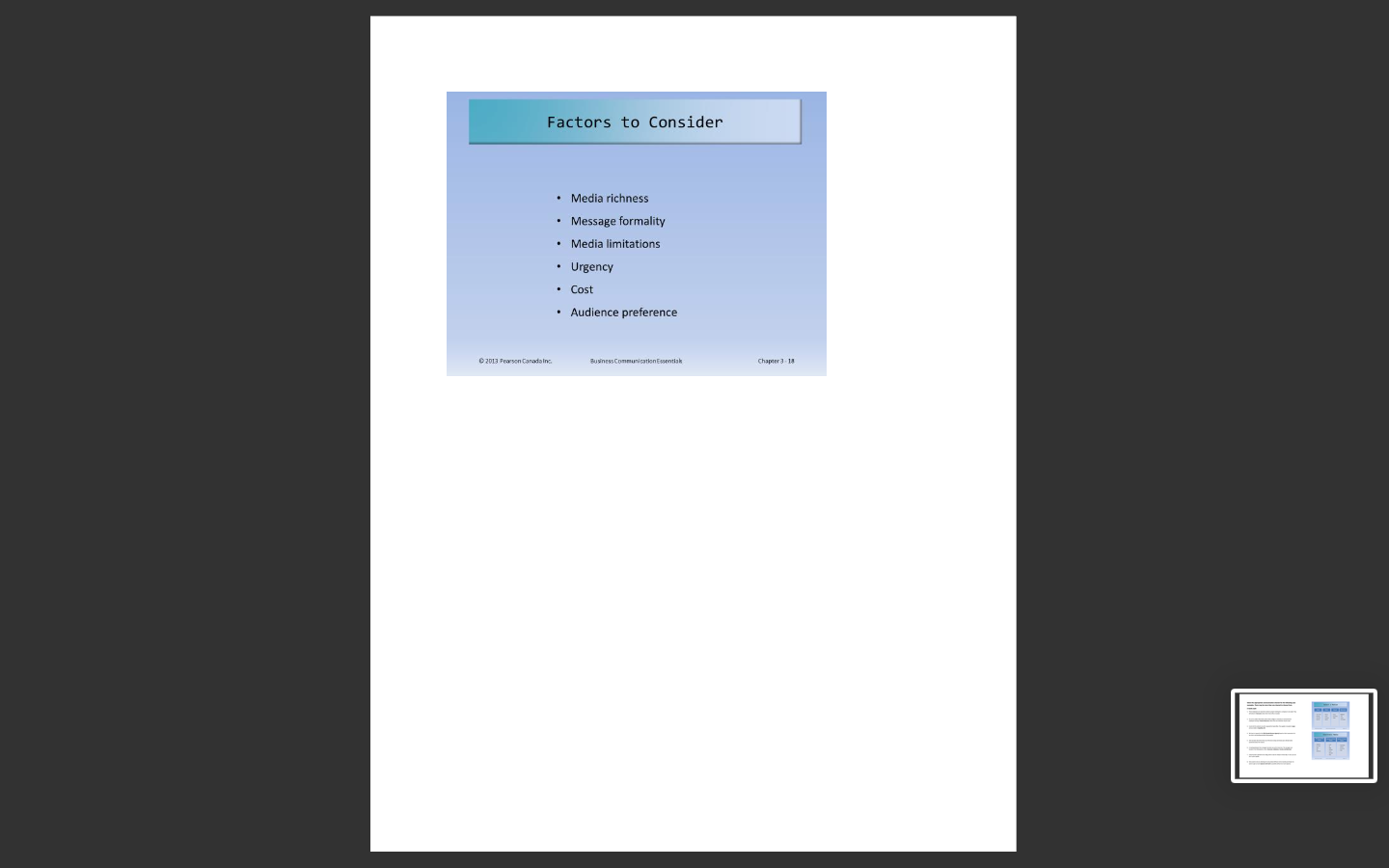 Select the appropriate communication channel for