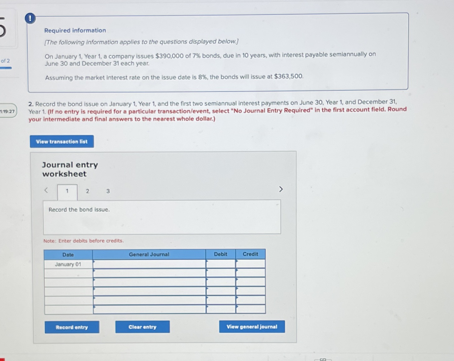 Required information [The following information