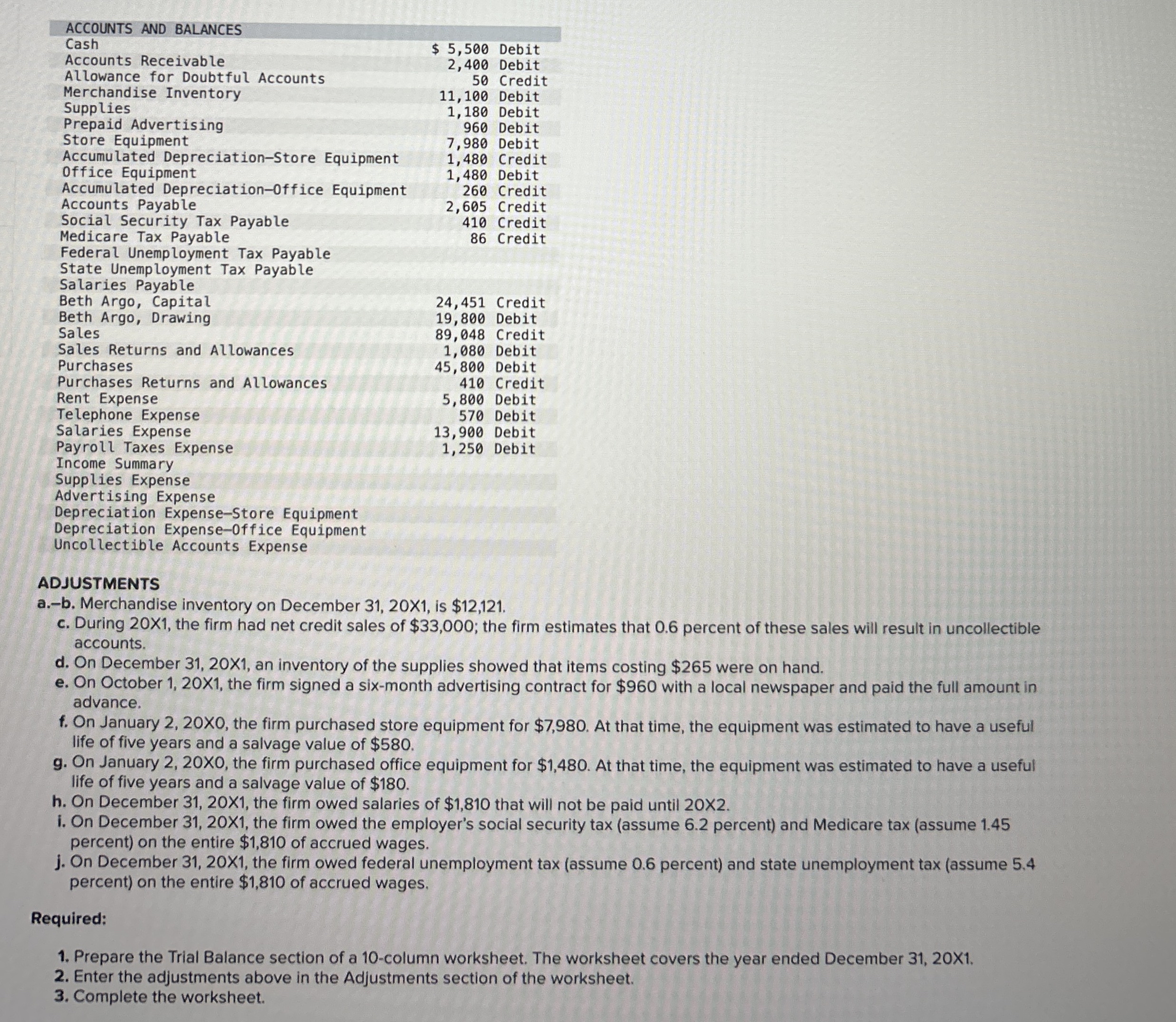 By what amount were the assets of the business