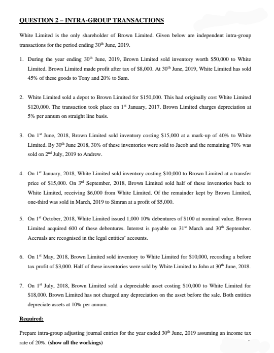 Acc 203 corporate accounting QUESTION 2 -