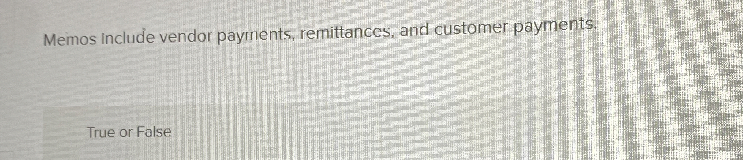 Memos include vendor payments, remittances, and