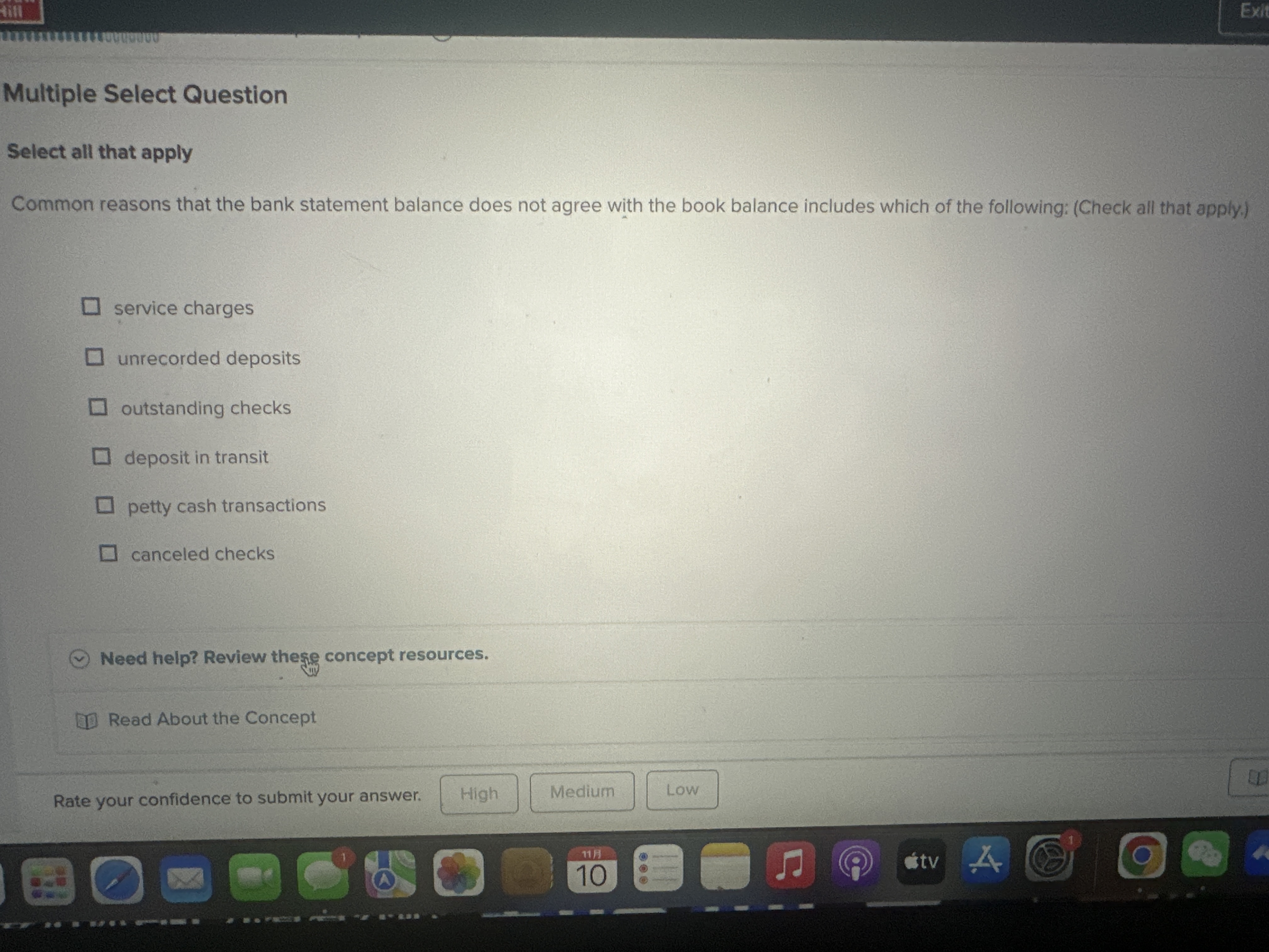 Multiple Select Question Select all that apply