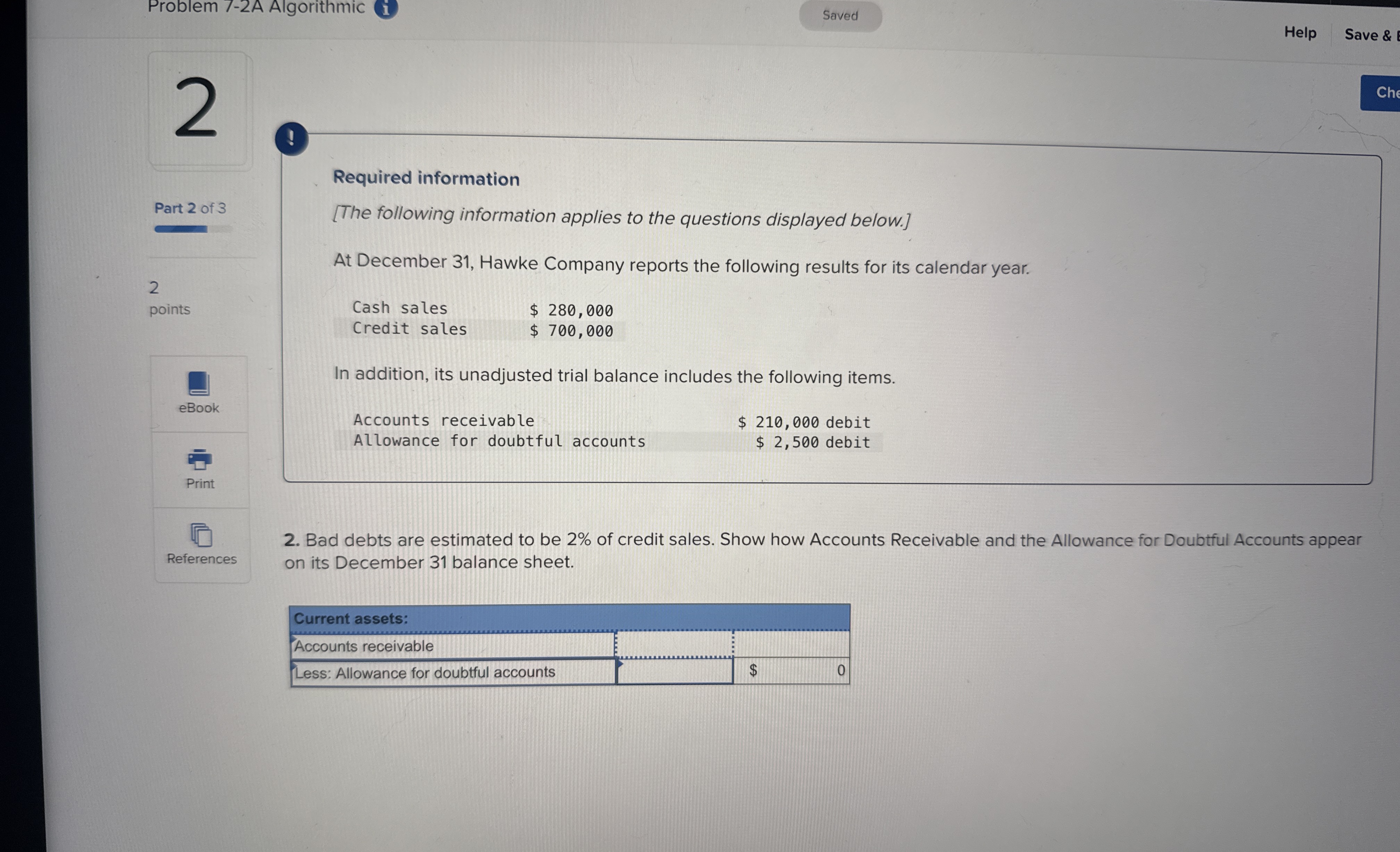 Problem 7 - 2 A Algorithmic Help Save & I 2 Part