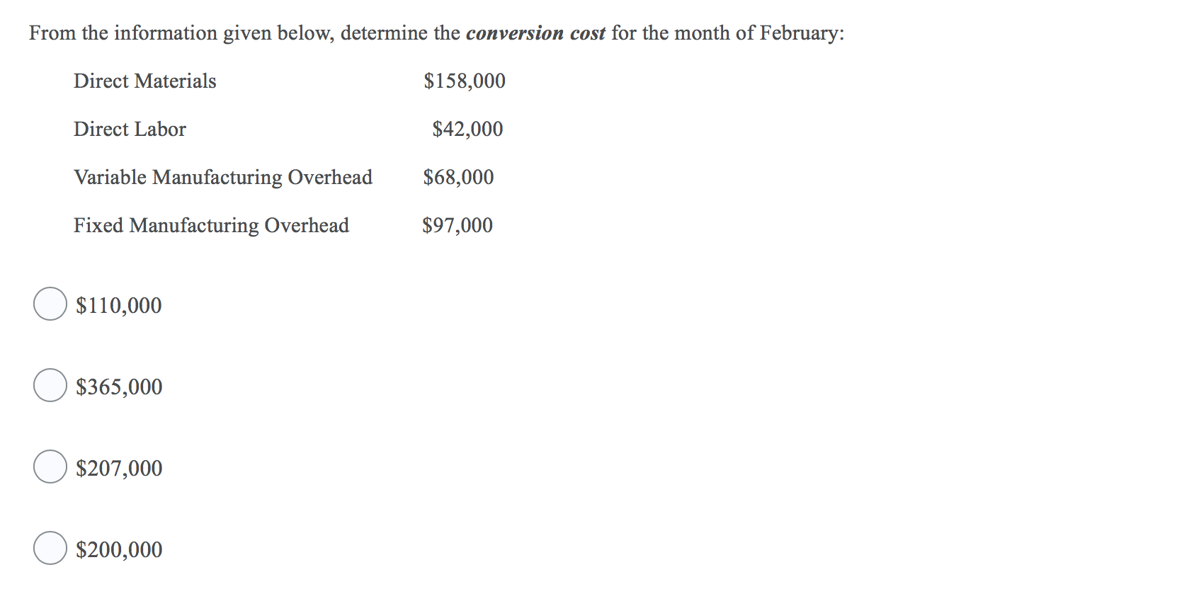 please help From the information given below,