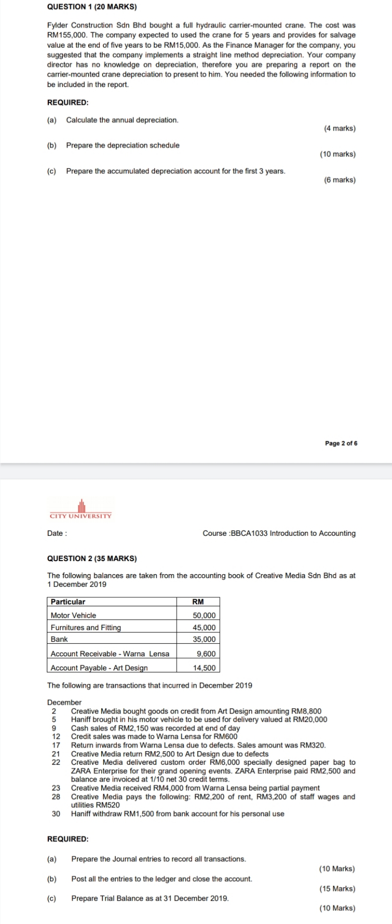please help me to do this calculations.. QUESTION