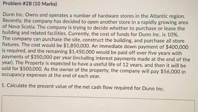 Can someone please help Problem #2B (10 Marks)