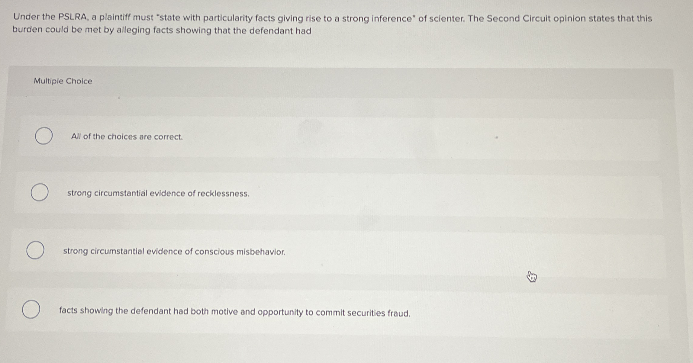Under the PSLRA, a plaintiff must "state with