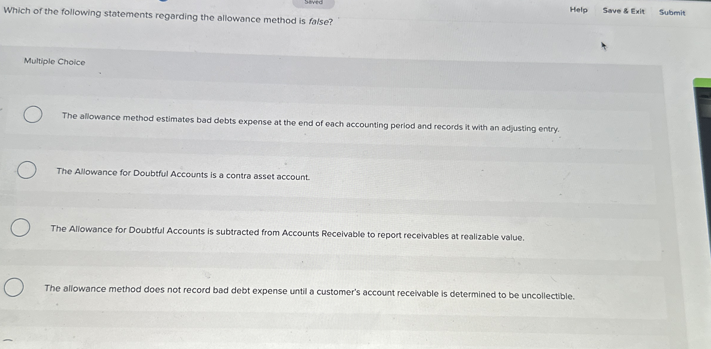 Which of the following statements regarding the