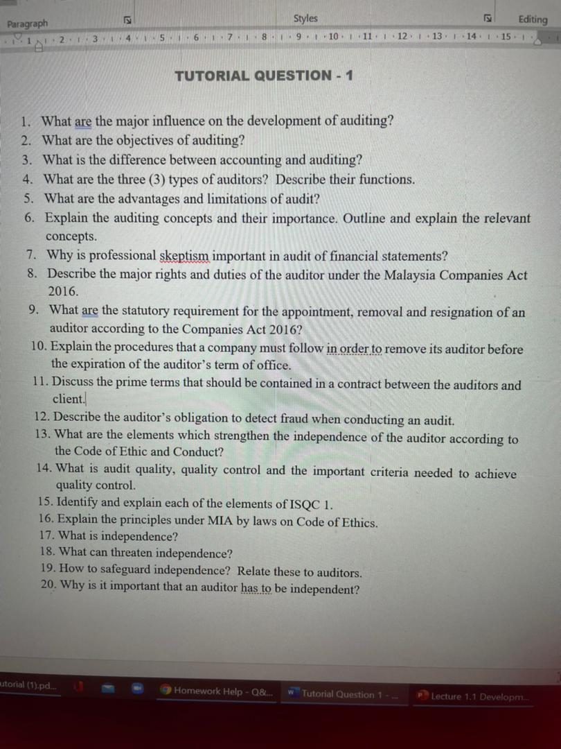 Hi, this is my tutorial, i need full answers for