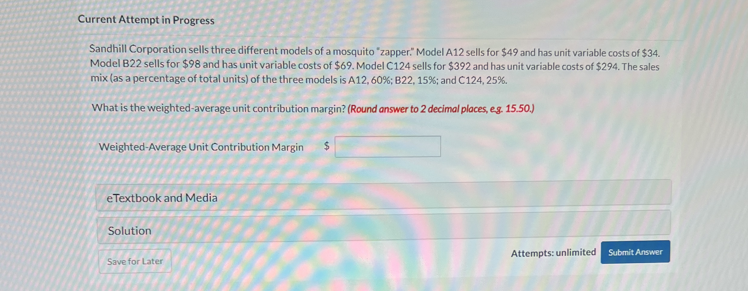 Current Attempt in Progress Sandhill Corporation