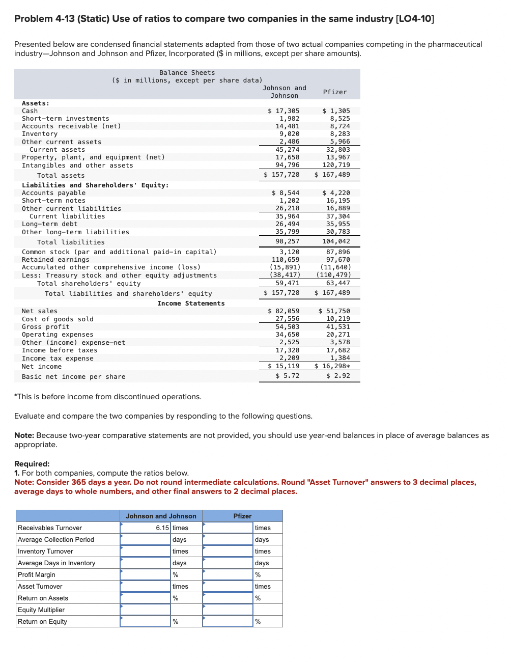 Problem 4 - 1 3 ( Static ) Use of ratios to