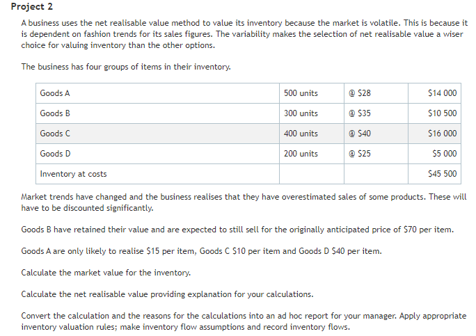 How do I do this? Project 2 A. business. uses the