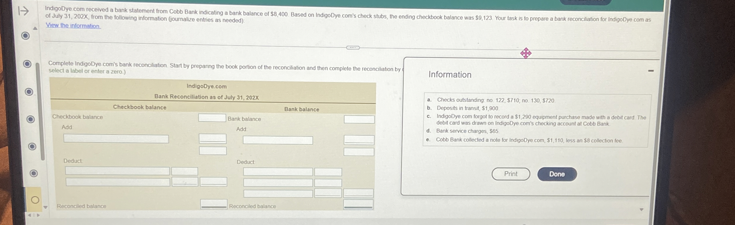 How to solve IndigoDye com received a bank
