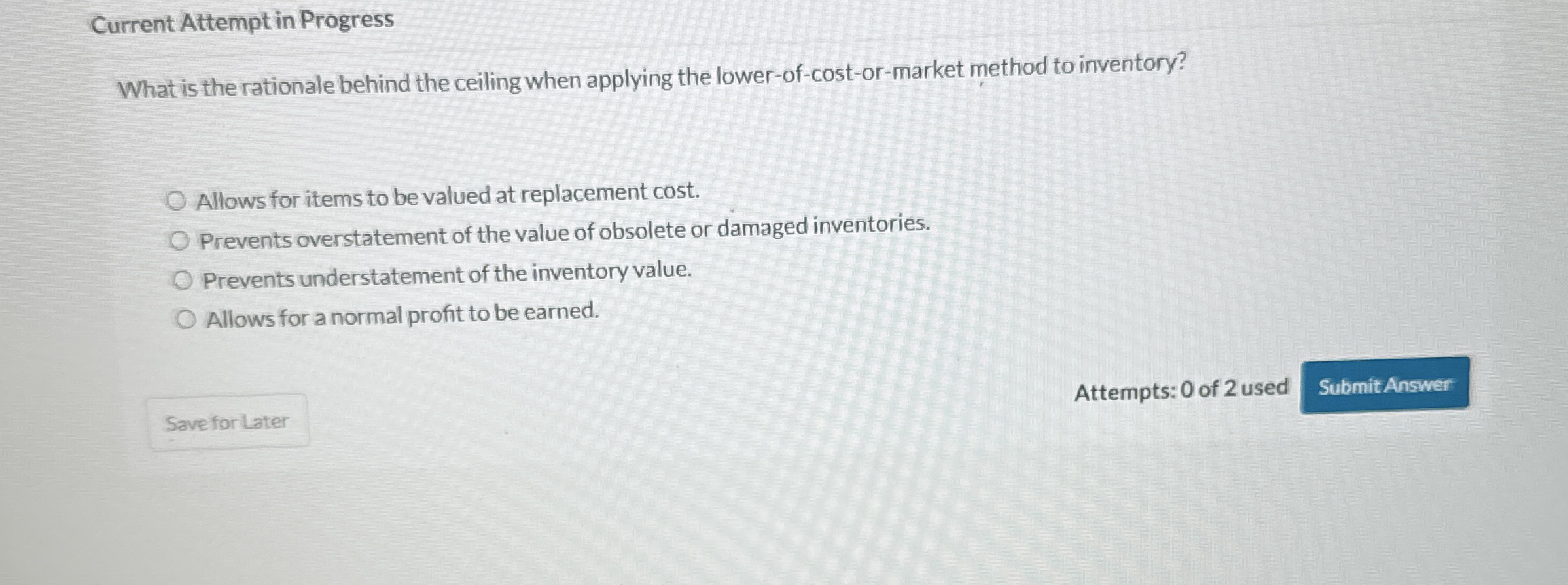 Current Attempt in Progress What is the rationale