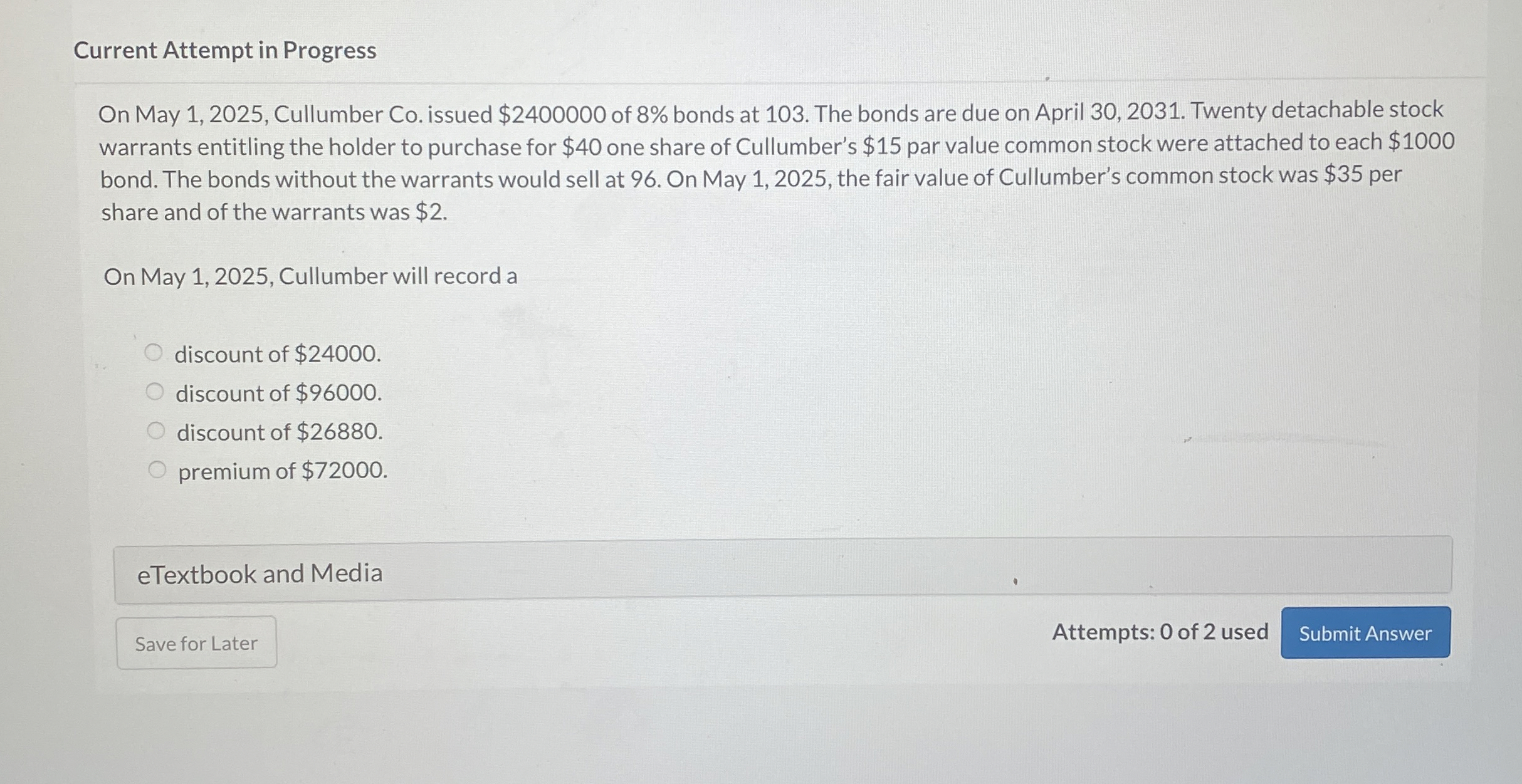 Current Attempt in Progress On May 1 , 2 0 2 5 ,