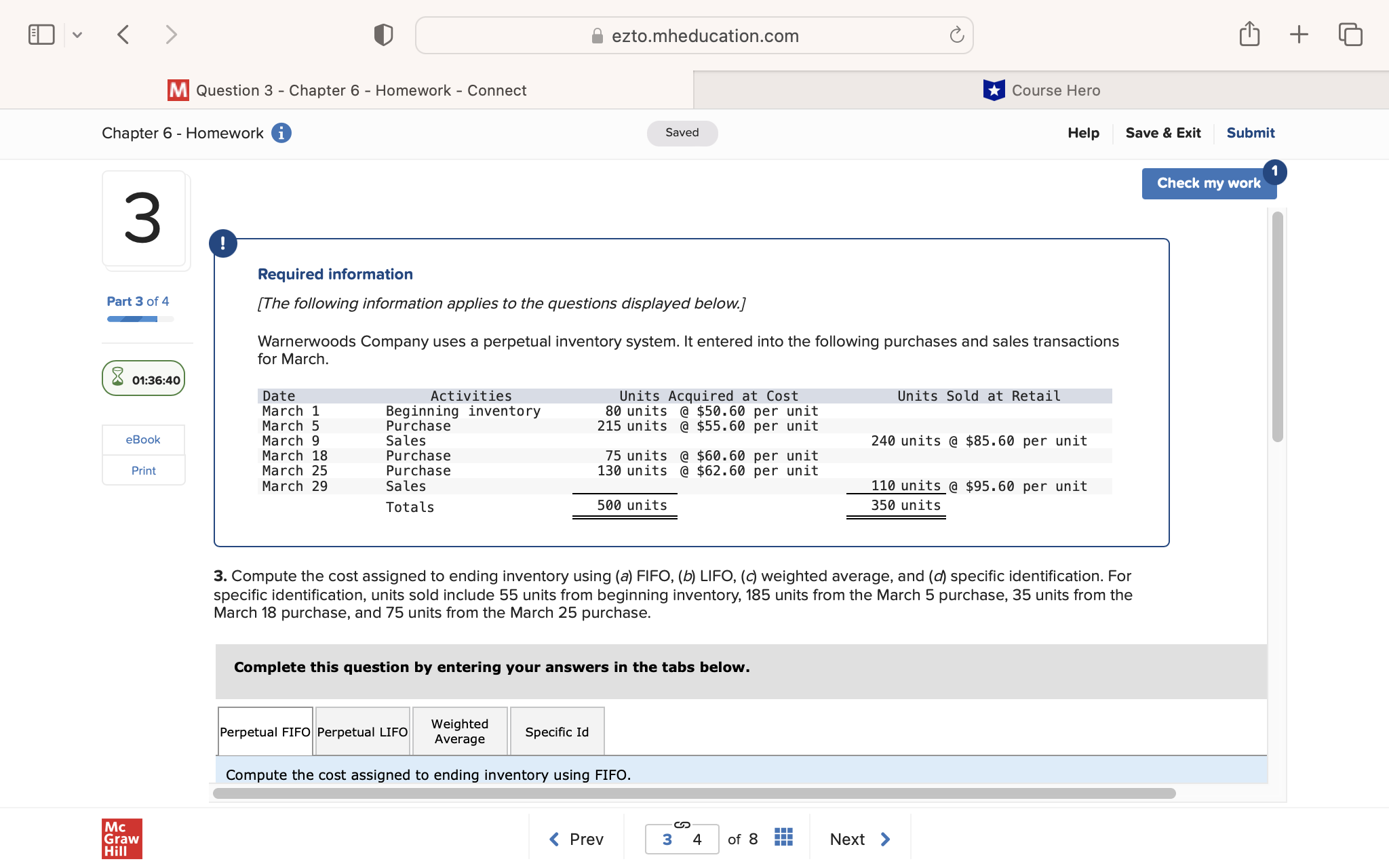 < O @ ezto.mheducation.com & [ m Question 3 -